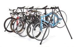Portable Bicycle Event Stand Holds 8 Bikes Includes Tote Bag