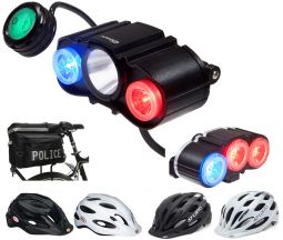 Ultimate Bike Patrol Accessory Package - Lights, Helmet and Trunk Bag