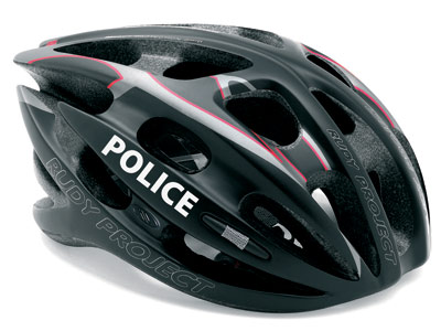 bike helmet. Police Bike Helmet - Black
