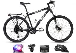 CODE BIKES - Code 1 Police Mountain Bike with Lights Bag and Helmet