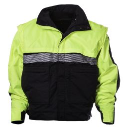 United Uniform Bike Patrol Jacket - SRG Hi-Viz/Navy