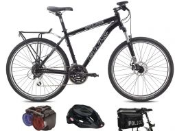 Fuji Patrol 27.5" Police Bike with Lights Bag and Helmet